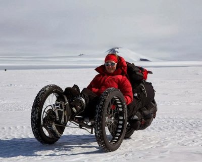 Мария Лейхерстам стала первым человеком, добравшимся до Южного полюса на велосипеде