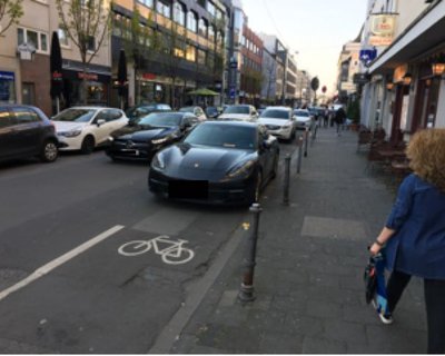 Приложение Wegeheld сообщит о водителях, блокирующих велосипедные дорожки