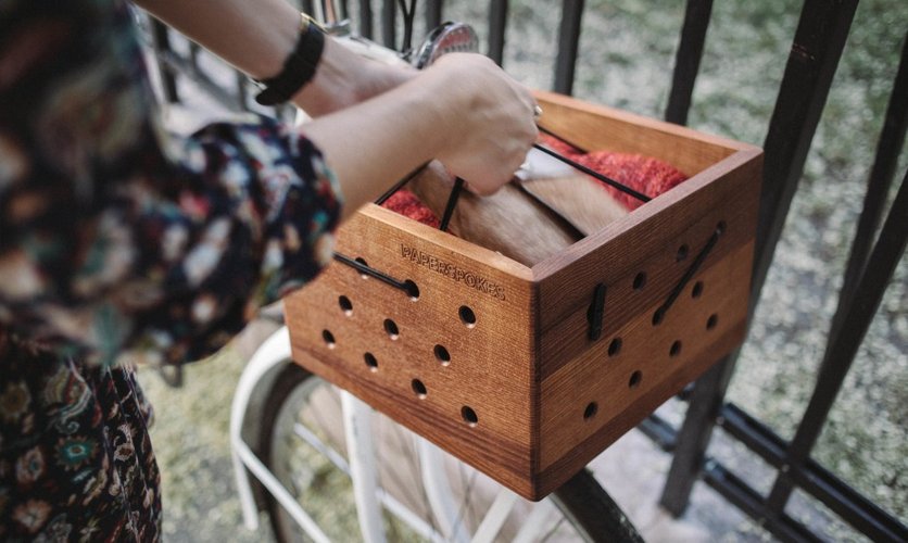 Деревянный багажник PaperSpokes – стильный и удобный аксессуар к любому велосипеду