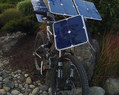 Электрический велосипед от Терри Хоупа, работающий на солнечной энергии без аккумуляторов