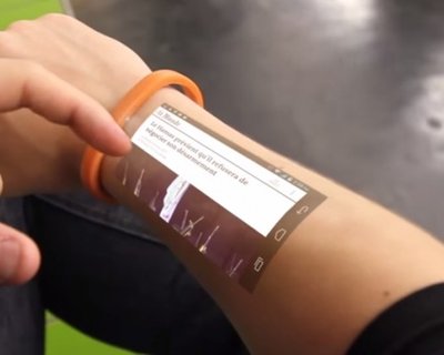 Компания Cicret разработала браслет проектор и превратила руку пользователя в полноценный смартфон