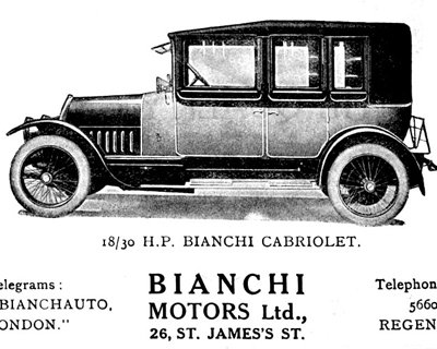 Когда-то компания Bianchi производила автомобили и грузовики