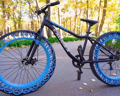 Безумно-креативные безвоздушные велосипедные шины
