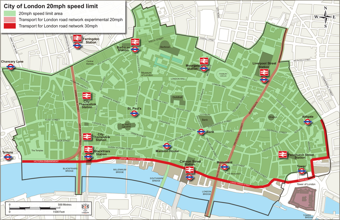В июле в центре Лондона понизят лимит скорости