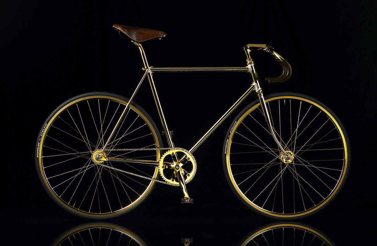 самый дорогой велосипед в мире Gold Bike Crystal Edition от Aurumania