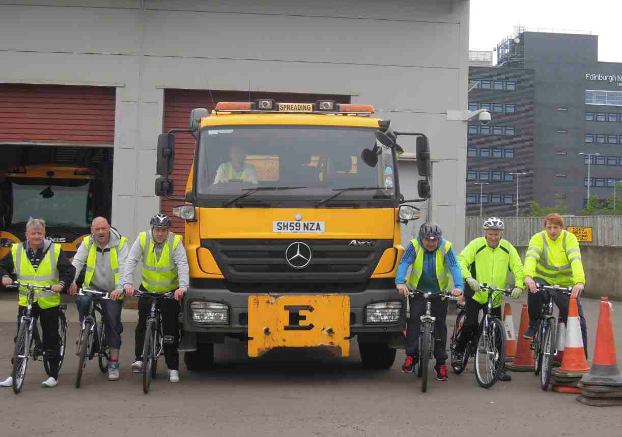 В Эдинбурге водители грузовиков увидят дорогу глазами велосипедистов 